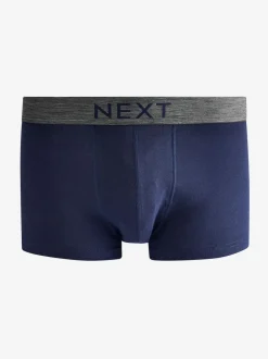 Next 4 pack Hipster 100% Cotton Boxers Grey/Navy Outlet
