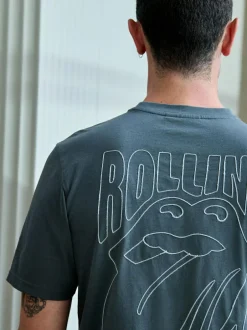 Next Grey/Red The Rolling Stones Short Sleeve Pyjamas Set Outlet