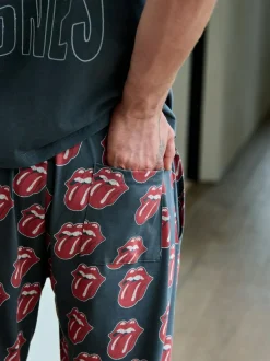 Next Grey/Red The Rolling Stones Short Sleeve Pyjamas Set Outlet