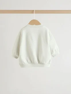 Next Grey/Rust Sun Sweat Top and Joggers Baby Set (0mths-2yrs) Outlet