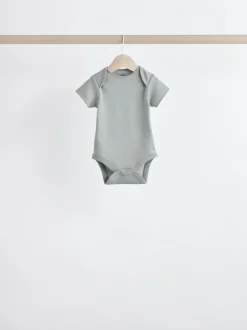 Next Grey/White Short Sleeve Bodysuits 5 Pack Best