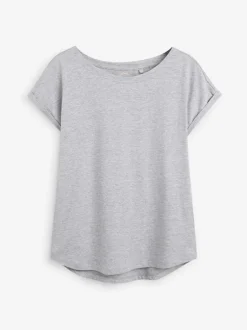 Next Cap Sleeve T-Shirts 5 Pack Grey/White/Black/Navy Blue/Khaki Green Sale