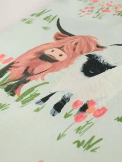 Next Hamish Highland Cow Cotton Shopper Bag Hot