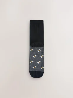 Next Hamish Highland Cow Footbed Ankle Socks 5 Pack