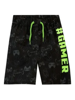 Harry Bear Black Gamer Swim Shorts Best