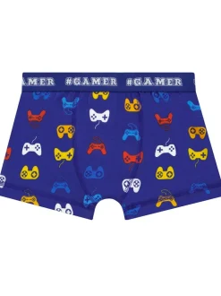 Harry Bear Blue Boys Gaming Trunks 3 Pack Outlet