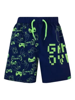 Harry Bear Blue Gaming Swim Shorts Hot