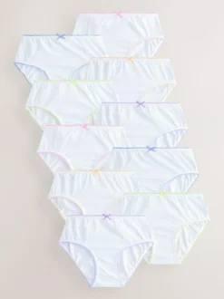 Next Briefs 10 Pack (1.5-16yrs) heart contrast lace
