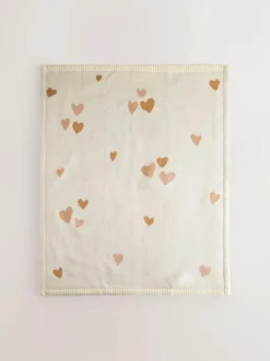 Next Knitted Baby Blanket Hearts