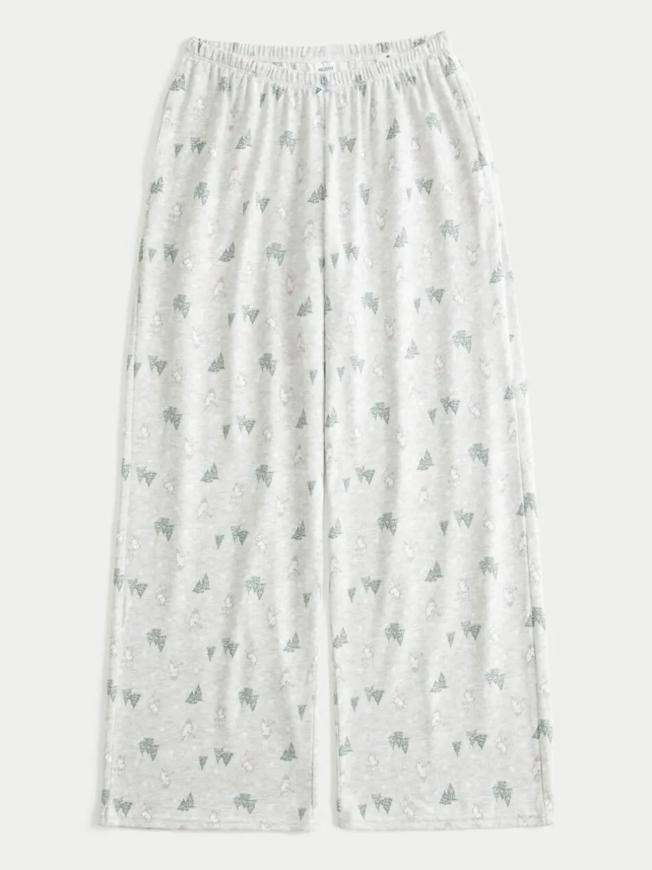 Hollister Cosy Wide leg White Pyjamas Bottoms Online