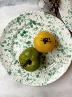 Hot Pottery Set of 4 Splatter Side Plates Pistachio Online