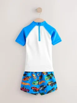 Next Rash Vest and Swim Shorts Set (3mths-7yrs) Hot Wheels Sale