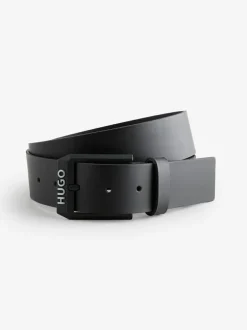 HUGO Black Gelio Leather Belt Hot