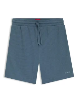 HUGO Blue Waffle Logo Shorts Best