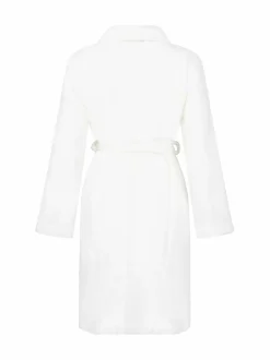 Hunkemoller Short Flannel Fleece Embossed Dot White Robe Best