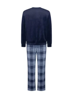 Hunkemoller Velvet Pyjamas Set Blue New