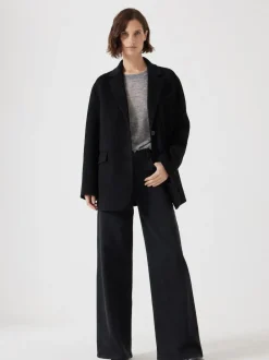 Hush Pure Wool Double Faced Blazer Black Hot