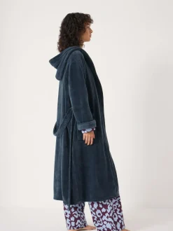 Hush Fluffy Hooded Dressing Gown Green Online