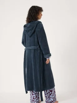 Hush Fluffy Hooded Dressing Gown Green Online