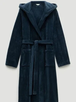 Hush Fluffy Hooded Dressing Gown Green Online