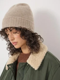 Hush Cashmere Beanie Natural Hot
