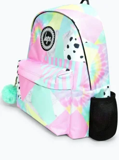 Hype Girls Pink Iconic Pastel Collage Multicolour Backpack Clearance