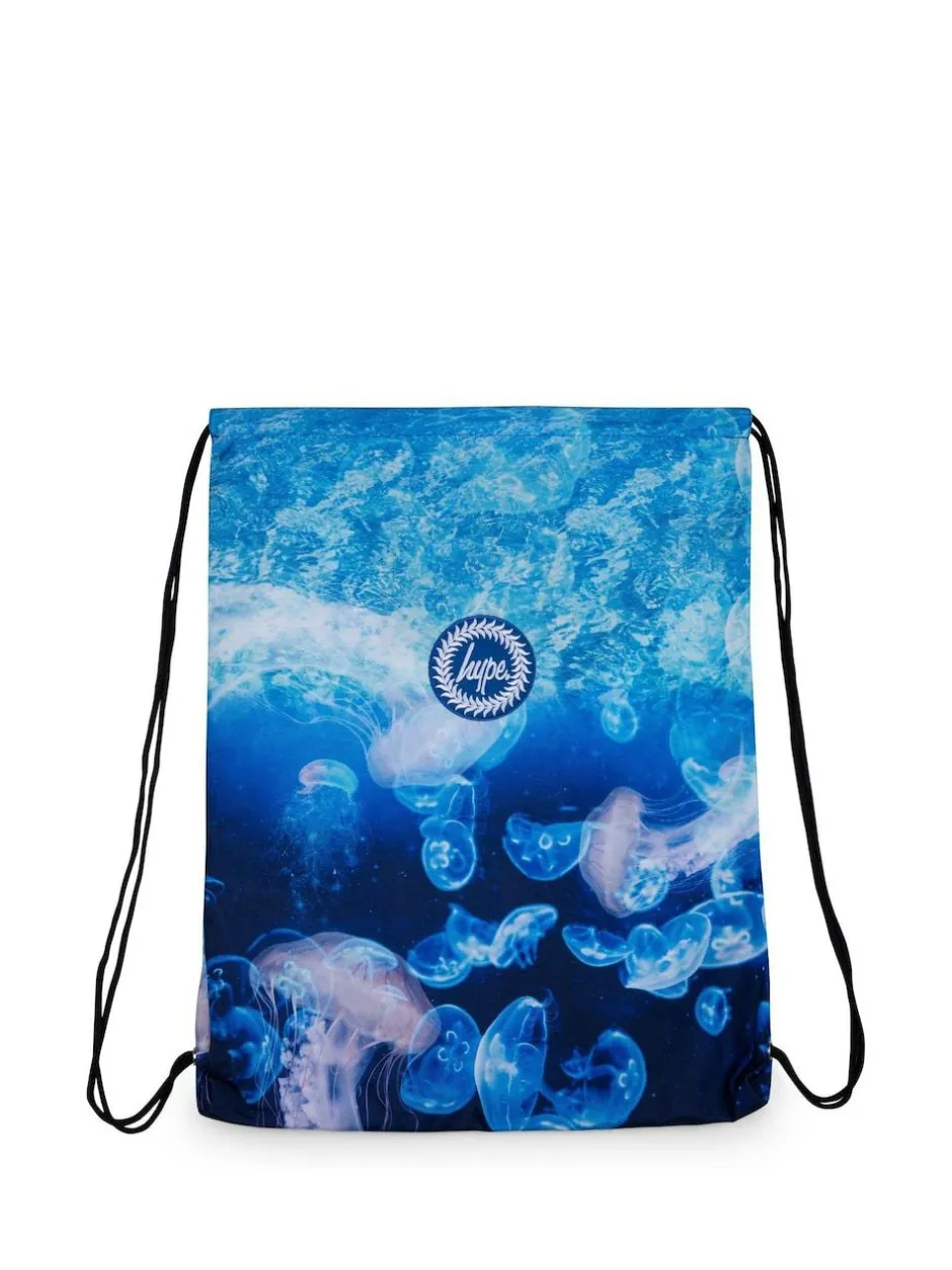 Hype . Kids Blue Jellyfish Drawstring Bag Discount