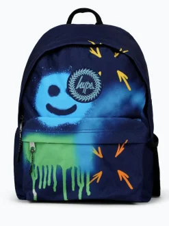 Hype Unisex Navy Spray Smiley Backpack Clearance