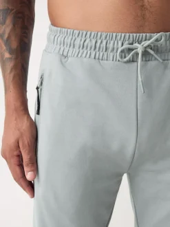 Next Interlock Soft Touch Cuffed Joggers Ice Grey Online