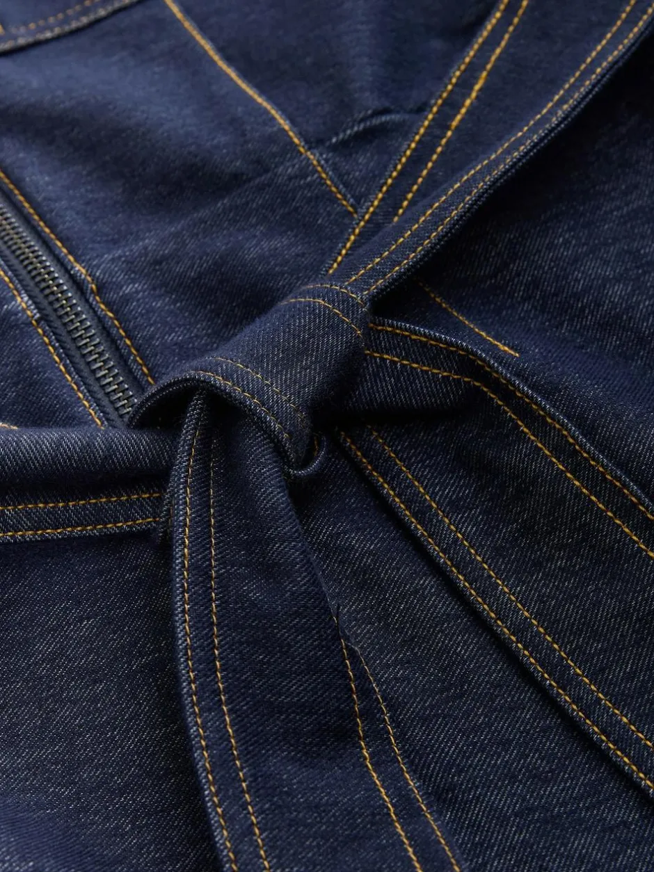 Next Indigo Blue Denim Jersey Jumpsuit Sale