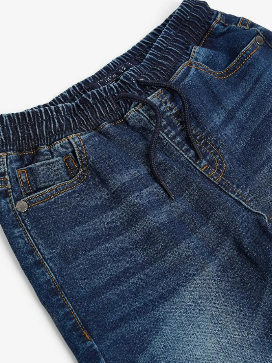 Next Regular Fit Stretch Elasticated Waist Jeans (3-16yrs) Indigo Blue Outlet