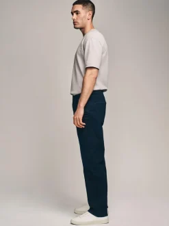 Next Straight Fit Straight Fit Essential Stretch Jeans Ink Blue Outlet