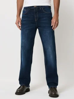 Next Relaxed Fit Authentic Stretch Denim Jeans Ink