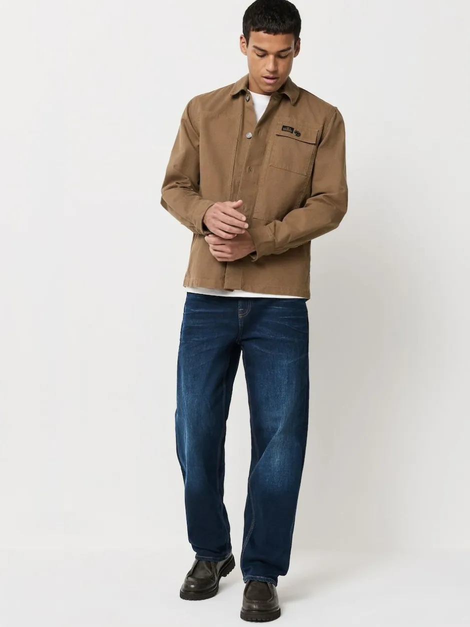 Next Relaxed Fit Authentic Stretch Denim Jeans Ink