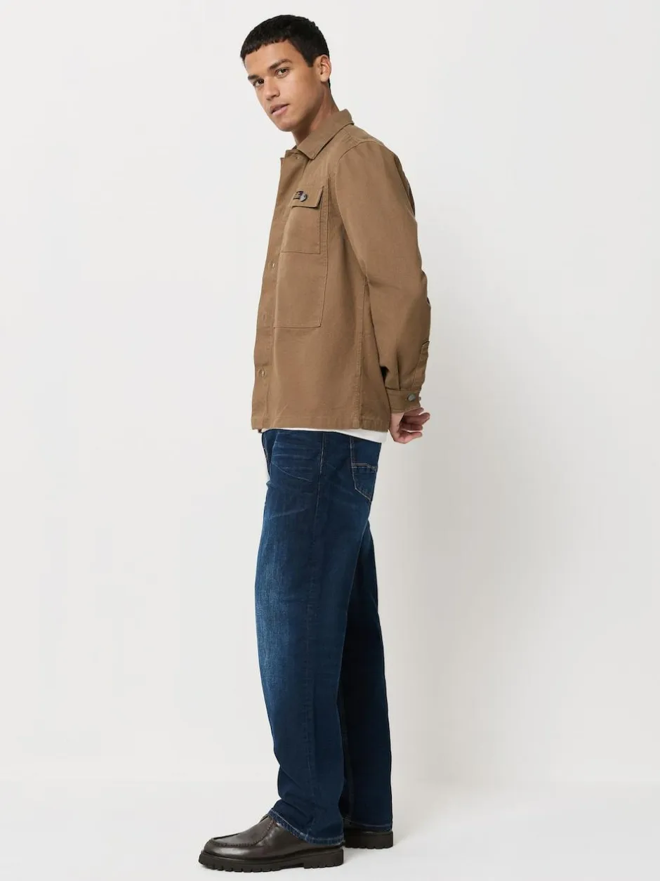 Next Relaxed Fit Authentic Stretch Denim Jeans Ink
