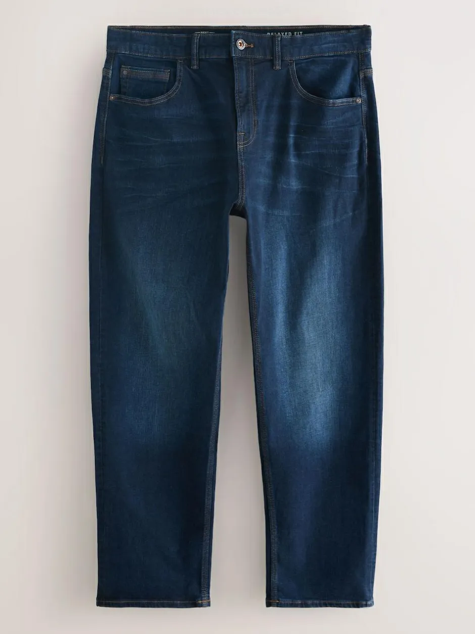 Next Relaxed Fit Authentic Stretch Denim Jeans Ink