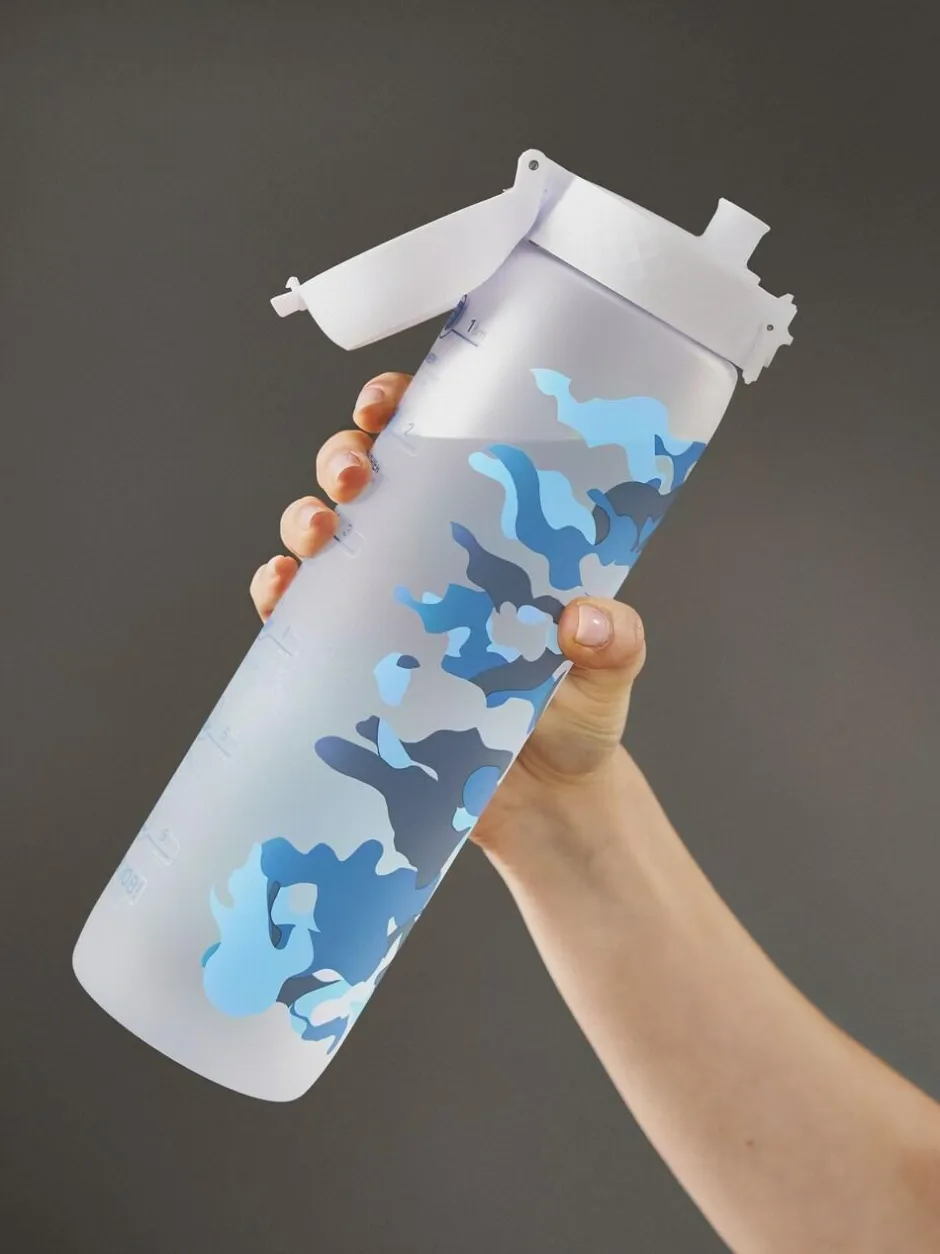 Ion8 1000ml Recyclon Motivator Free Water Bottle Camouflage