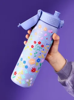 Ion8 Delicate Floral 500ml Insulated Steel Water Bottle Hot