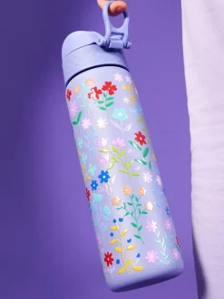 Ion8 Delicate Floral 500ml Insulated Steel Water Bottle Hot