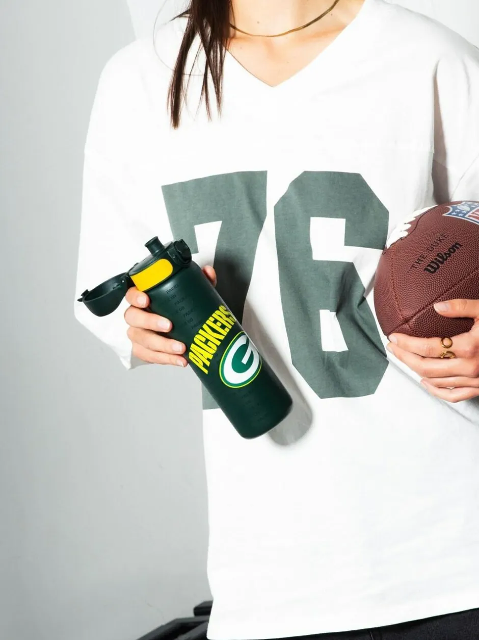 Ion8 Green NFL Packers Steel Water Bottle 600ml Clearance