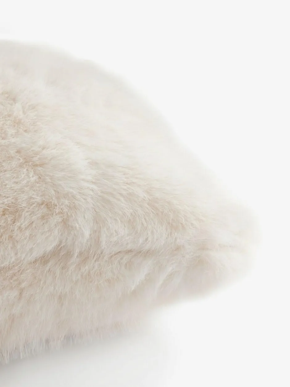 Next 43 x 43cm Loulou Faux Fur Cushion Ivory Online