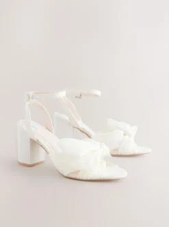 Next Ivory Forever Comfort® Wedding Bow Block Bridal Heel Shoes Online