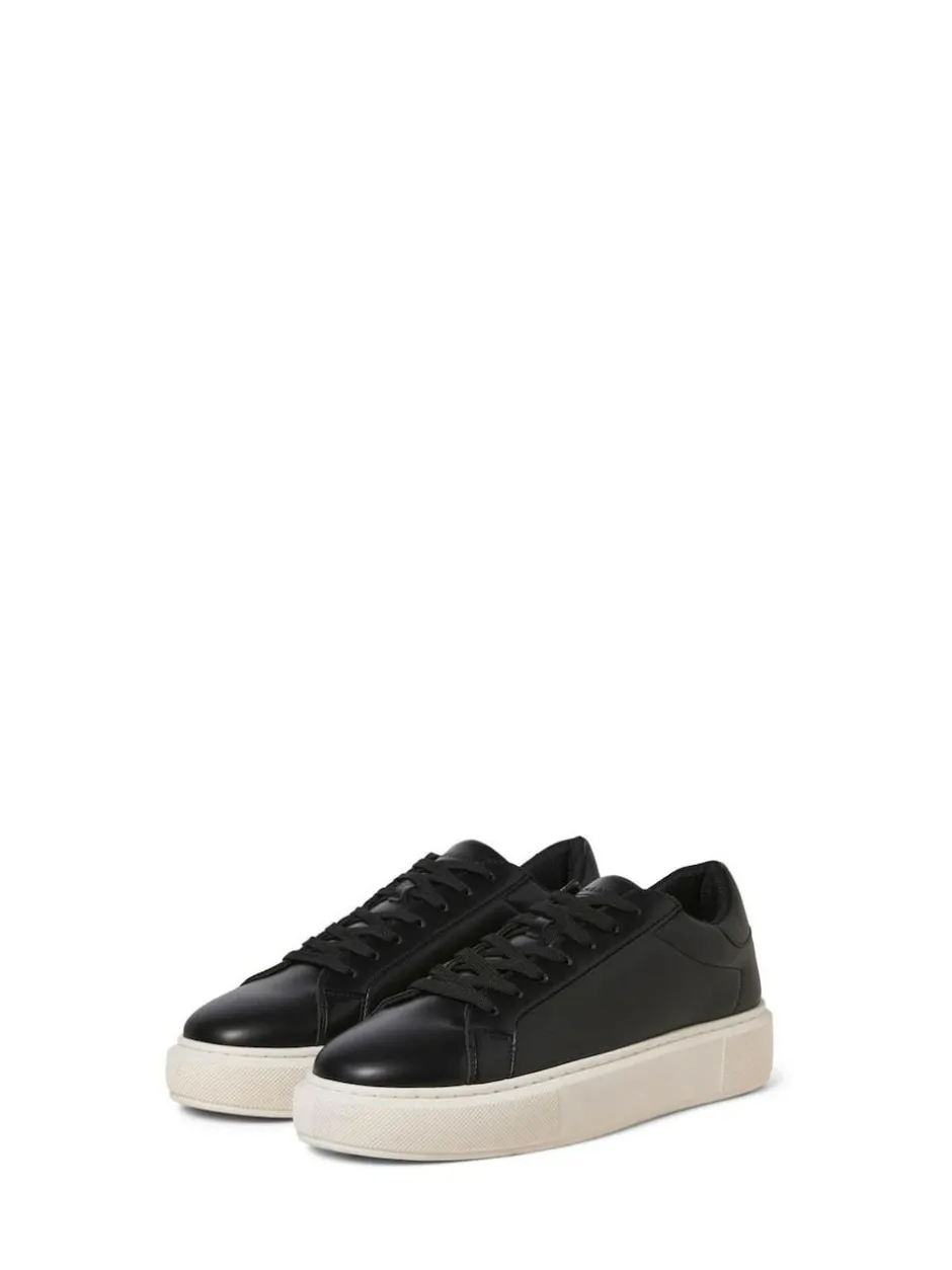 JACK & JONES Chunky Sole PU Trainers Black Best