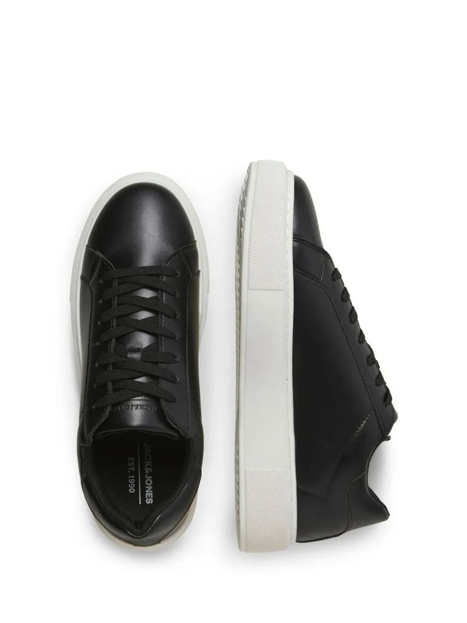 JACK & JONES Chunky Sole PU Trainers Black Best
