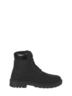 JACK & JONES Lace Up Ankle Boots Black Outlet