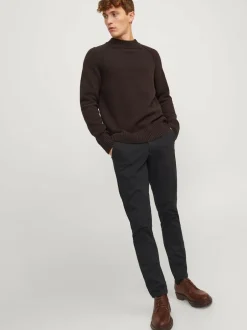 JACK & JONES Slim Fit Chino Trousers Black Online