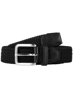 JACK & JONES Woven Belt Black
