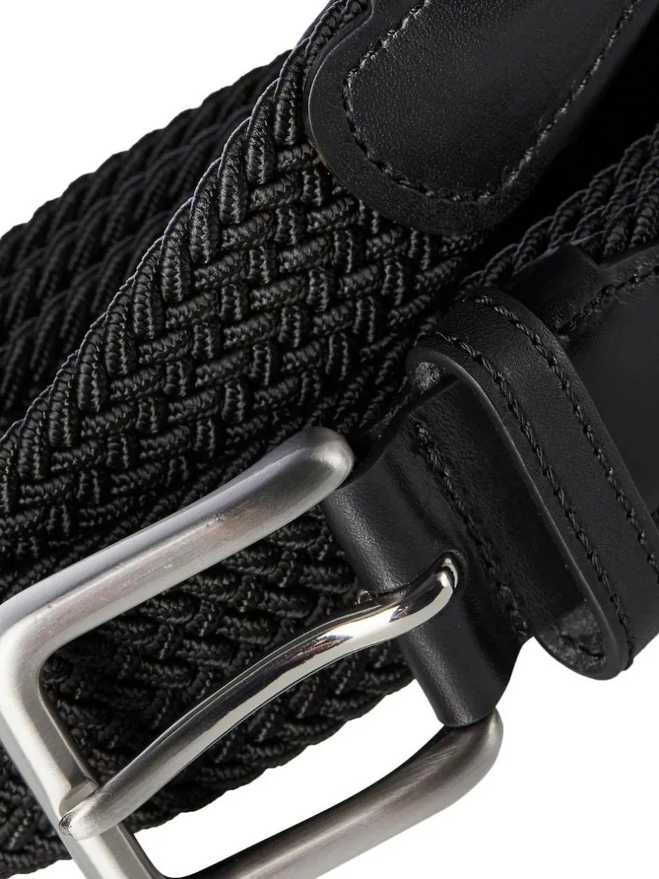JACK & JONES Woven Belt Black