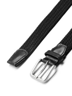 JACK & JONES Woven Belt Black