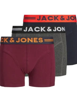 JACK & JONES JUNIOR Black Boxers 3 Pack New